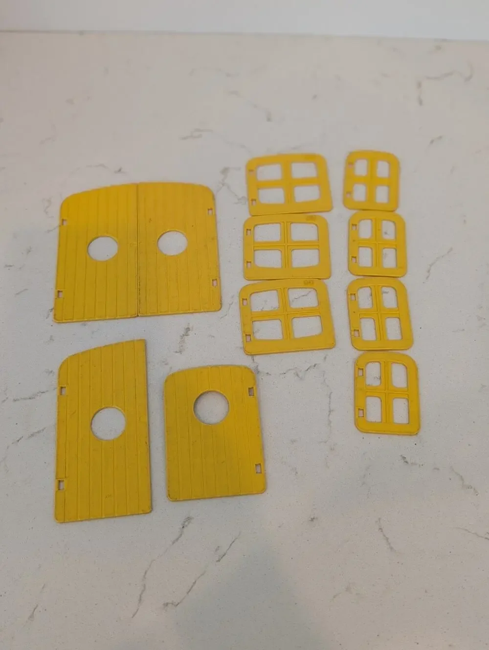 Lego Yellow Doors Different Sizes Replacements 11pc